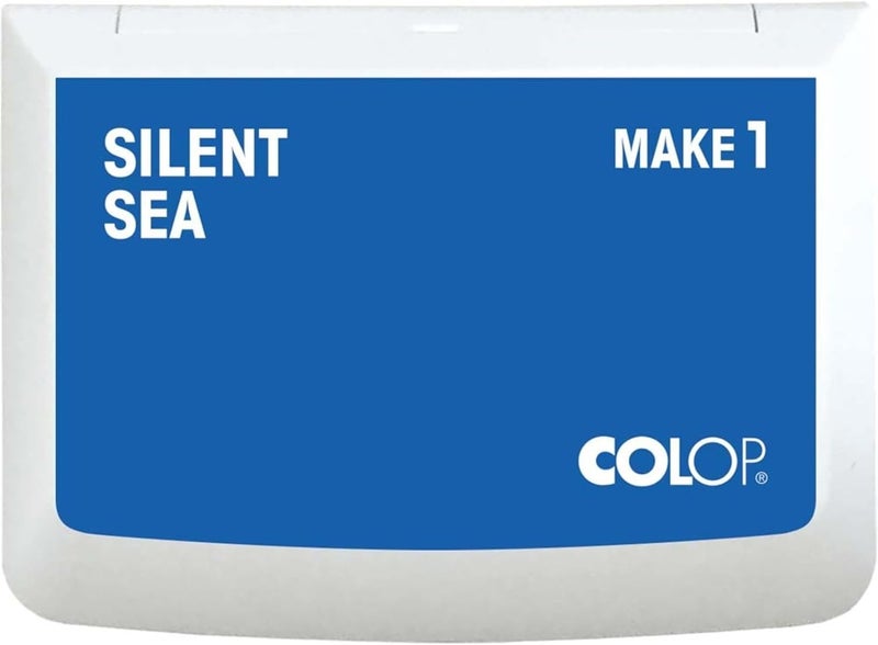 Colop Make Series, Ink Stamp Pads, with Non-Toxic Premium Ink, Water-Based Acid-Free (Silent Sea, Make 1-1-15/16" x 3-1/2") - Image 1